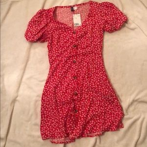 H&M Red floral dress